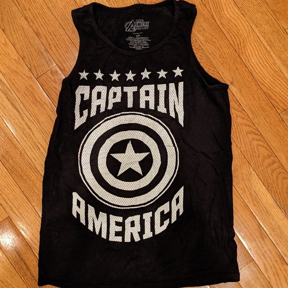 Marvel Tops - Captain America Tank Top/Sleeveless Top
